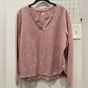 Duluth Mauve Long Sleeve Pullover Top